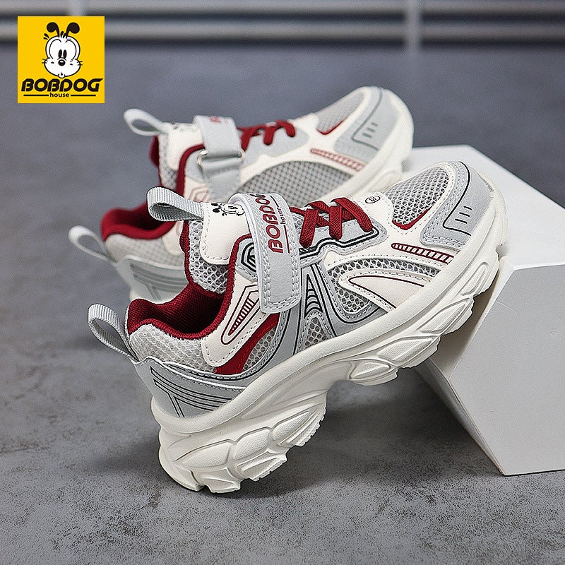 Babudou Kidsren'S Shoes Boys' Sports Shoes 2025 Breathable Kidsren'S Mesh Shoes Medium And Large Kidsren'S Single Mesh Casual Shoes - Image 3