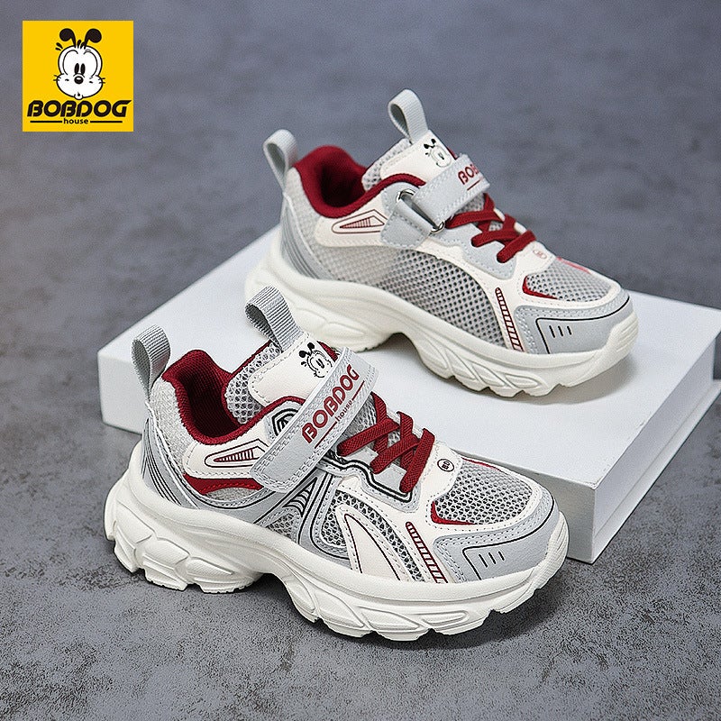 Babudou Kidsren'S Shoes Boys' Sports Shoes 2025 Breathable Kidsren'S Mesh Shoes Medium And Large Kidsren'S Single Mesh Casual Shoes - Image 4