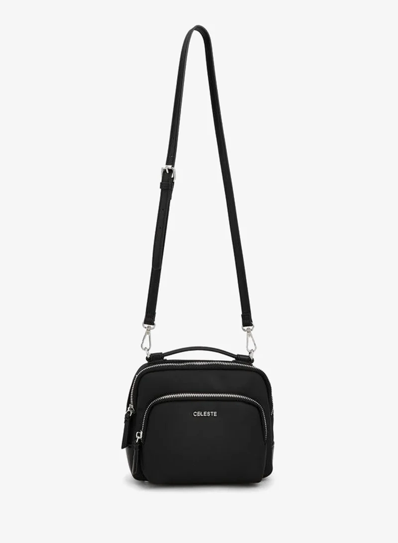 سيليست Textured Crossbody Bag With Detachable Strap