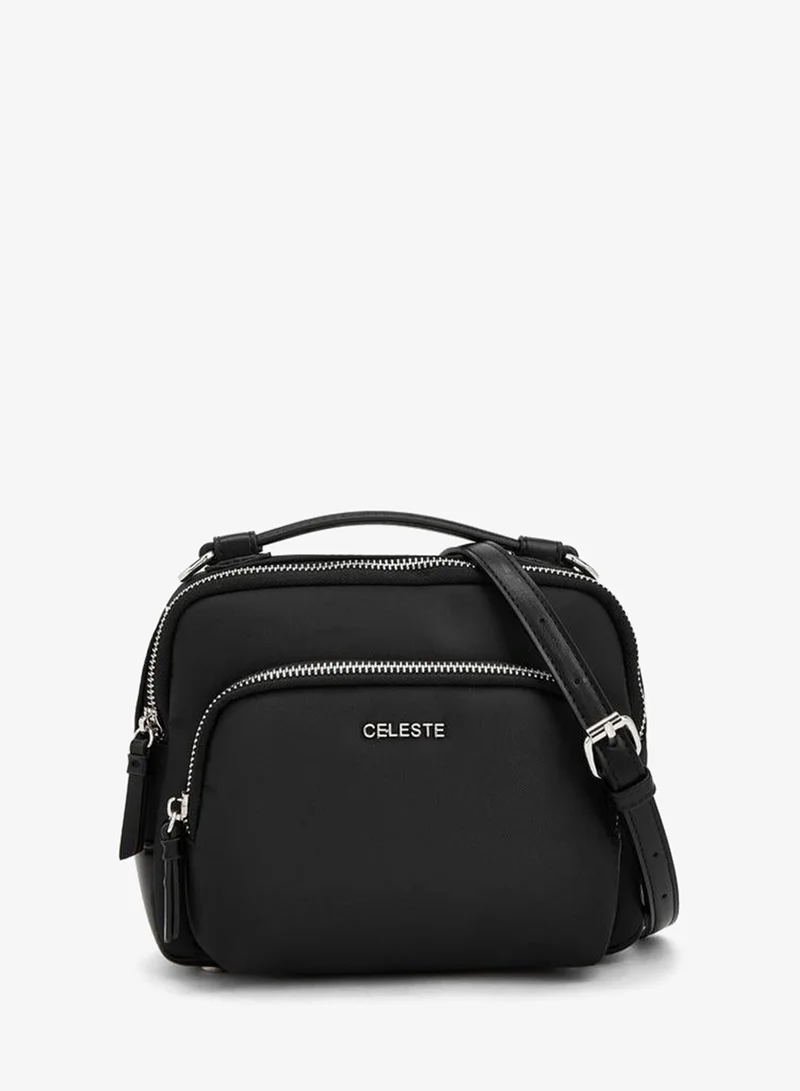 سيليست Textured Crossbody Bag With Detachable Strap