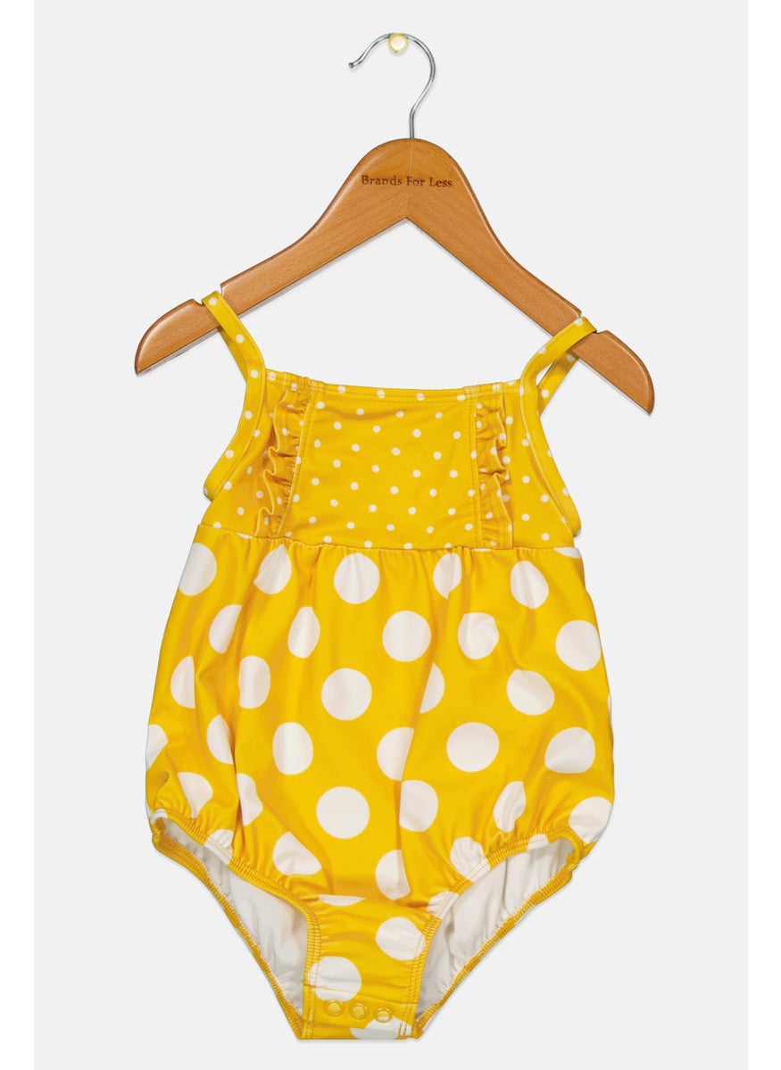 Toddlers Girl One Piece Polka Dot Print Swimsuit, Yellow - pzsku/ZE76851AEEF97BCAD59B4Z/45/_/1725379067/05dcbc57-0879-4983-99d5-9069f161c779