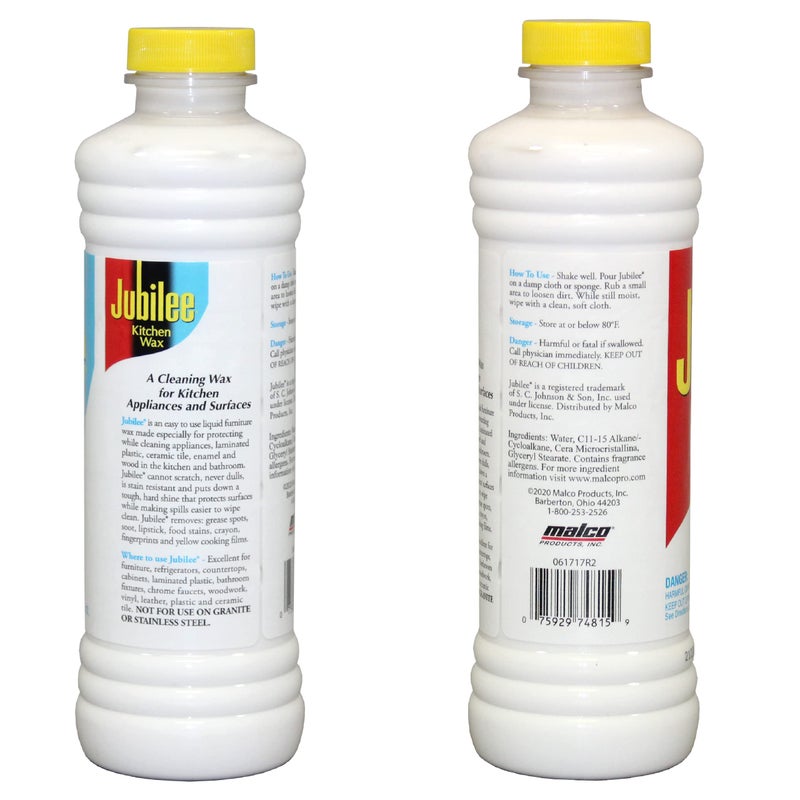 Jubilee Kitchen Wax (2-Pack) - Ultimate Kitchen Cleaner for Countertops, Appliances, and Cabinets/Clean & Shiny Surfaces/Easy-to-Use/Use for Countertops, Sinks, Tables, Tiles & More (524815) - Image 2