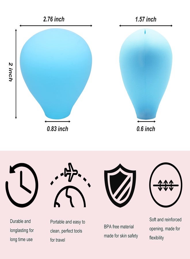 Flyaway Makeup Brush Covers, Make up Brush Holders for Travel and Home Storage, Reusable Silicone Organizer Case for Brushes, 6 Pack Dustproof Brush Protector Guards Caps Gift for Makeup Lover and Wife - Image 5