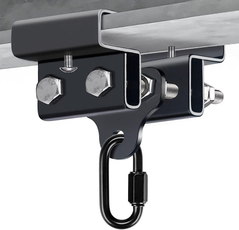 BeneLabel Punching Bag Hanger for I Beam 880 LBs Capacity Heavy Bag Mount Width Adjustable Boxing Bag Holder & Steel Beam Clamp for Beam - Image 1