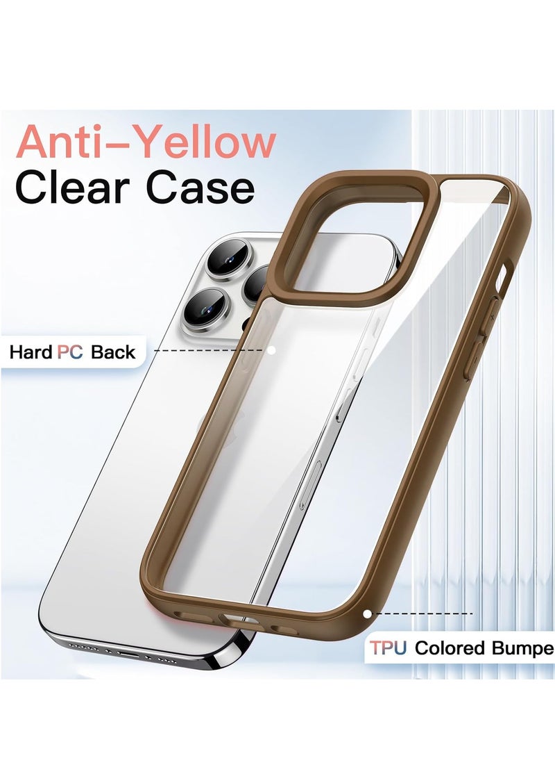Case For iPhone 13/ Crystal Clear Case [Not Yellowing] [Military Grade Drop Protection] Shockproof Protective Case Transparent Protective Slim Cover (Desert) - Image 1
