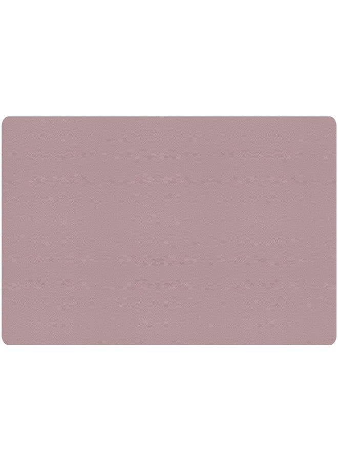 Bloss Leather Desk Mat, Large Mouse Pad, Non-Slip Desk Protector Mat, Leather Desk Blotter, Waterproof Desk Pad for Make Up Desk/Office Home Decor, Dark Pink(31.5×15.7 Inches) - Image 1