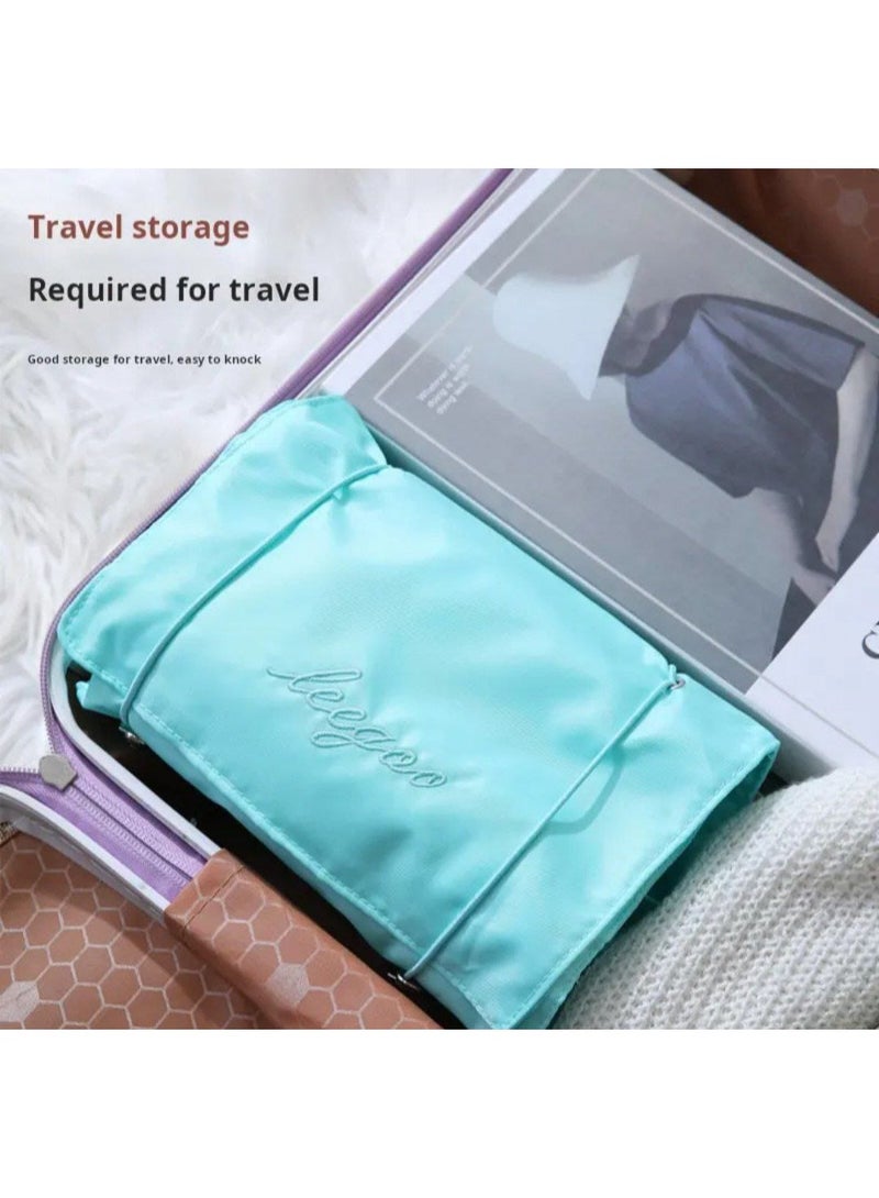 شنطة مكياج 4 في 1 قابلة للطي والتعليق لتخزين وتنظيم أدوات التجميل أثناء السفر – بينك. - Image 4