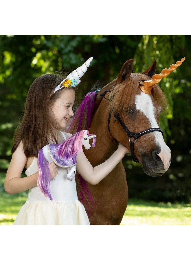 برير لعبة استحمام متغيرة اللون من Breyer Horses | Luna The Unicorn | أرجواني / وردي / أبيض مع لون أزرق مفاجئ | 8.5 بوصة × 7 بوصة | للأعمار من 3 سنوات فما فوق | الطراز رقم 7233، أرجواني، أبيض، وردي - Image 2