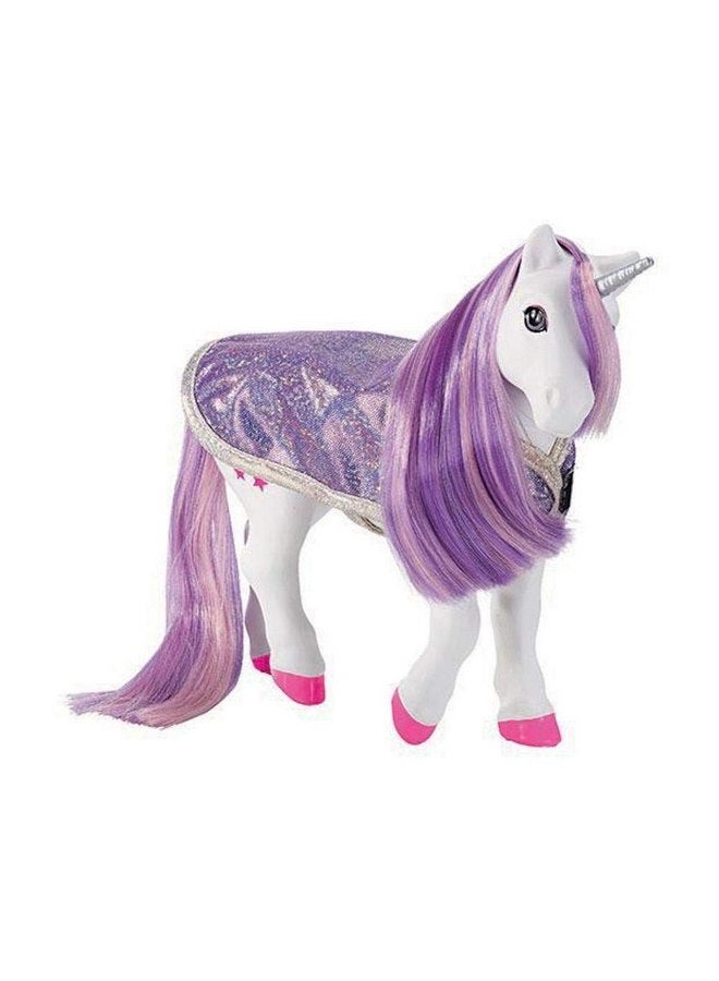 برير لعبة استحمام متغيرة اللون من Breyer Horses | Luna The Unicorn | أرجواني / وردي / أبيض مع لون أزرق مفاجئ | 8.5 بوصة × 7 بوصة | للأعمار من 3 سنوات فما فوق | الطراز رقم 7233، أرجواني، أبيض، وردي - Image 1