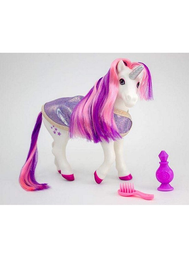 برير لعبة استحمام متغيرة اللون من Breyer Horses | Luna The Unicorn | أرجواني / وردي / أبيض مع لون أزرق مفاجئ | 8.5 بوصة × 7 بوصة | للأعمار من 3 سنوات فما فوق | الطراز رقم 7233، أرجواني، أبيض، وردي - Image 3