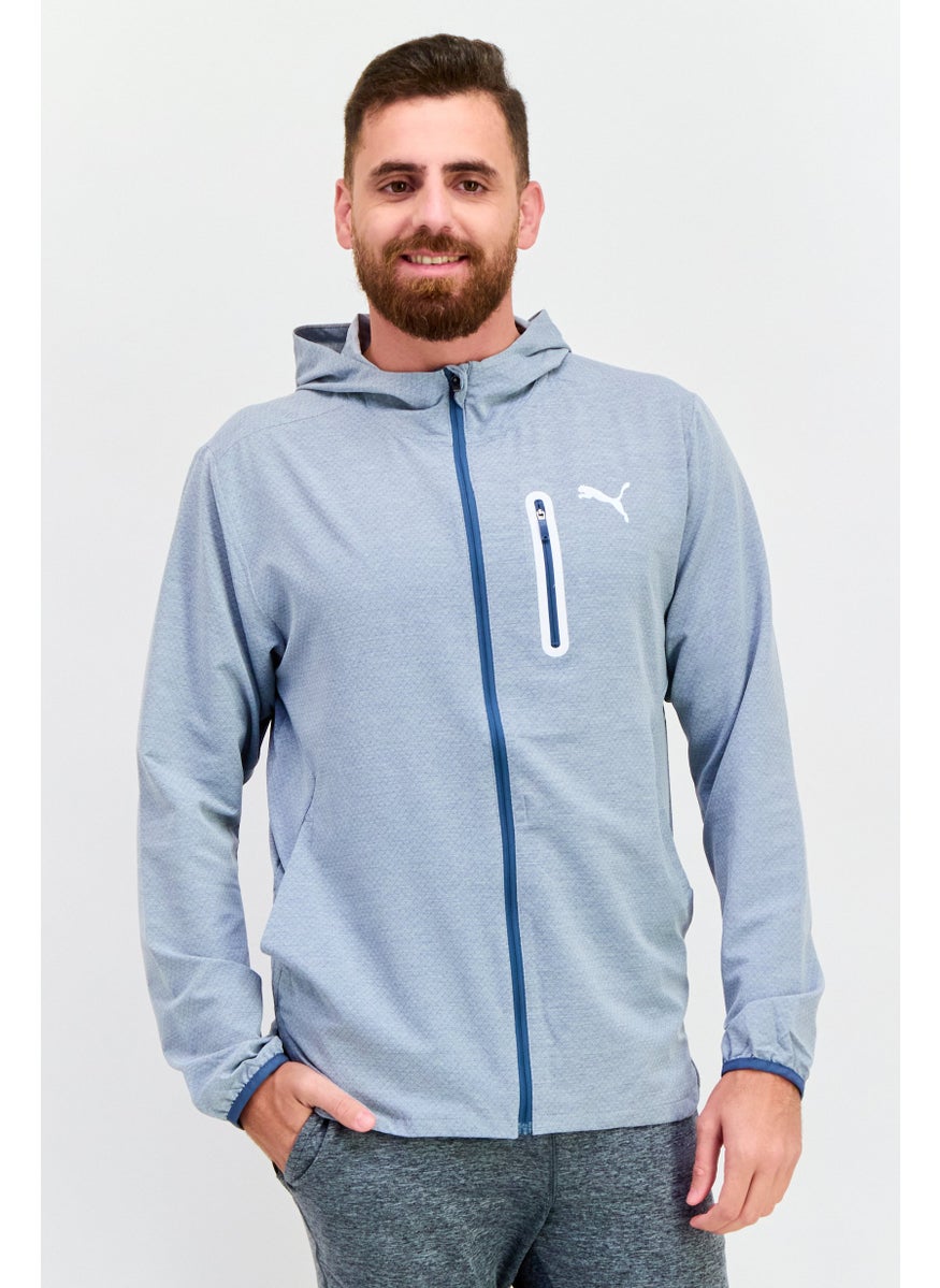PUMA Men Sportswear Fit Long Sleeves Training Jacket, Grey  - Image 1