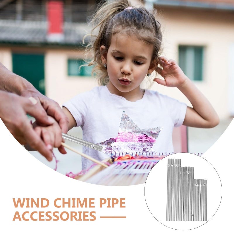 12 Pcs Aluminum Wind Chime Tubes DIY Kit 10 13 15 Cm For Outdoor Garden Patio - Image 4