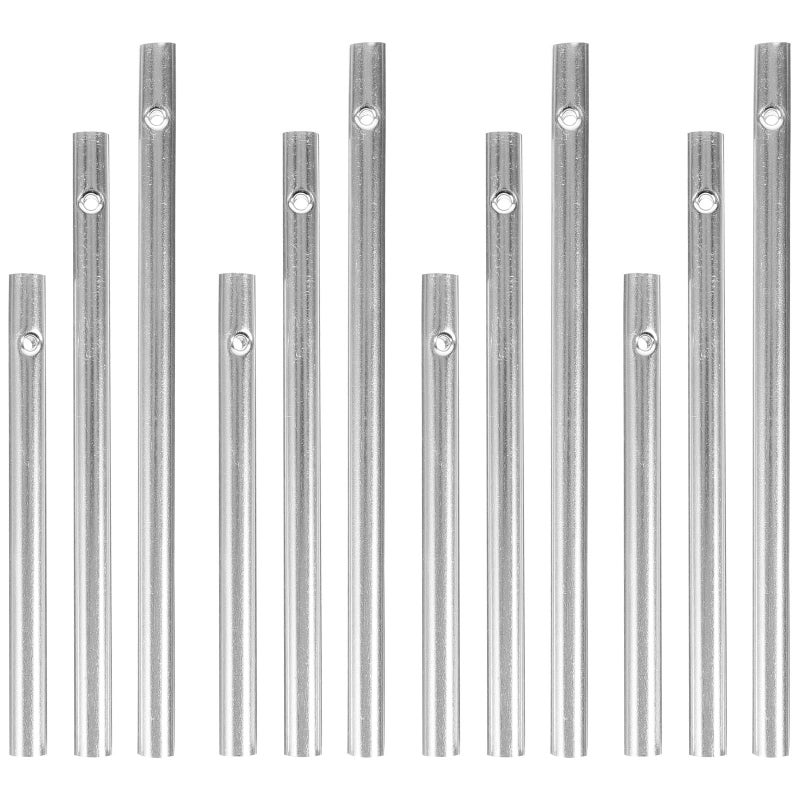 12 Pcs Aluminum Wind Chime Tubes DIY Kit 10 13 15 Cm For Outdoor Garden Patio - Image 2