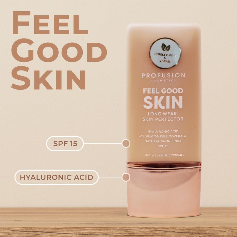 Profusion Cosmetics Lightweight Liquid Foundation for a Flawless and Elegant Radiance, Breathable Makeup that Improves Uneven Skin Tone, Vegan & Cruelty-Free - Light 1 - Image 2