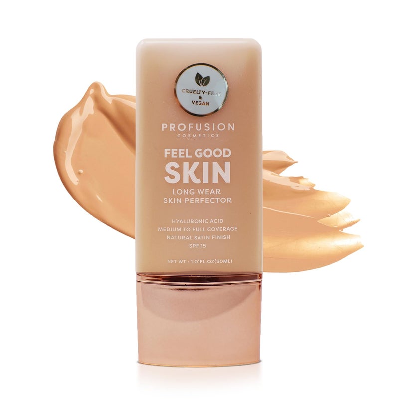 Profusion Cosmetics Lightweight Liquid Foundation for a Flawless and Elegant Radiance, Breathable Makeup that Improves Uneven Skin Tone, Vegan & Cruelty-Free - Light 1 - Image 1