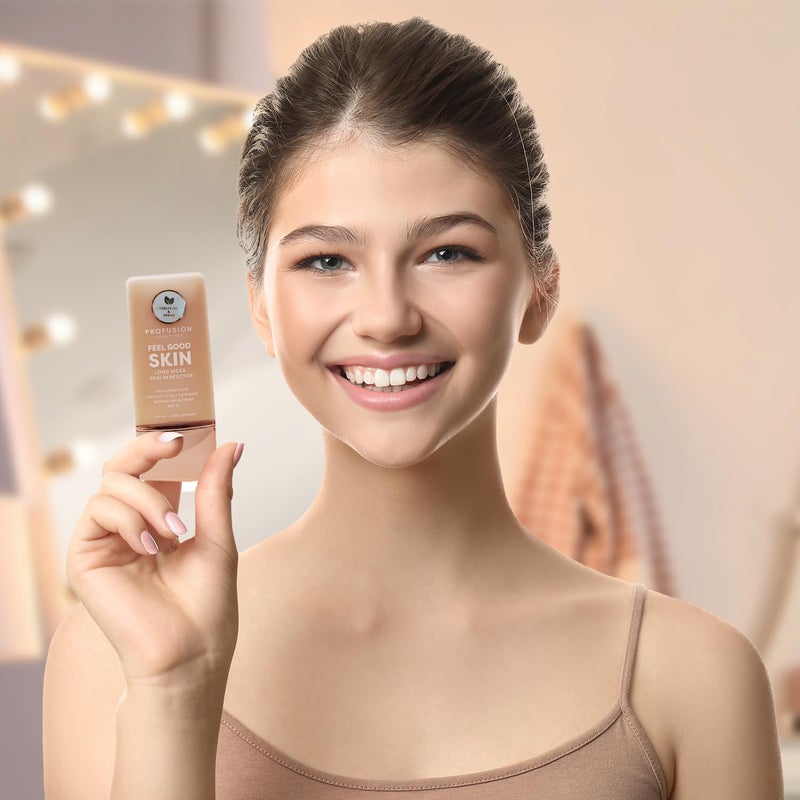 Profusion Cosmetics Lightweight Liquid Foundation for a Flawless and Elegant Radiance, Breathable Makeup that Improves Uneven Skin Tone, Vegan & Cruelty-Free - Light 1 - Image 3