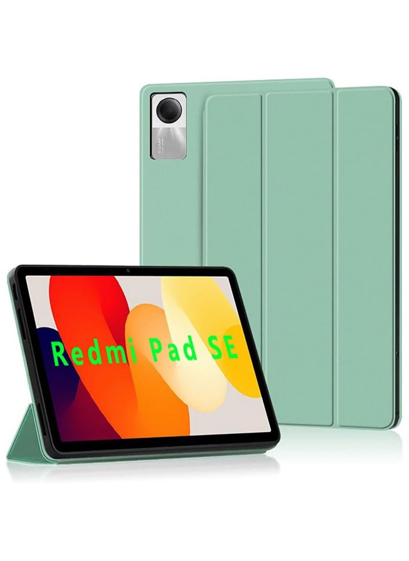 جراب متوافق مع جهاز Xiaomi Redmi Pad SE 2023 اللوحي مقاس 11 بوصة، جراب جلدي TPU خفيف الوزن للغاية مع حامل لجهاز لوحي جراب مقاوم للصدمات قوي - Image 1