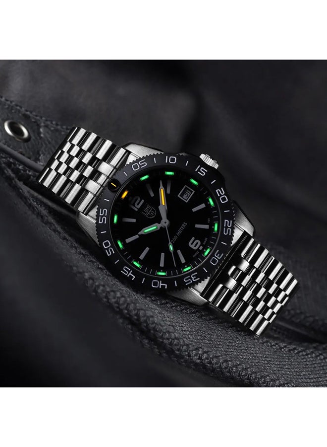 لومينكس ساعة يد نسائية دائرية من الستانلس ستيل . -  مم - Image 5