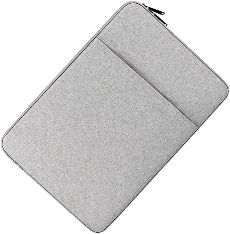 Salt mist resistant Toddmomy Laptop Protective Sleeve Case 14.1-15.4 Inch Gray Pu Leather Laptop Handbag Portable Cover Compatible with MacBook New 16 Inch for Travel and Office Gulf market standard build - Image 1