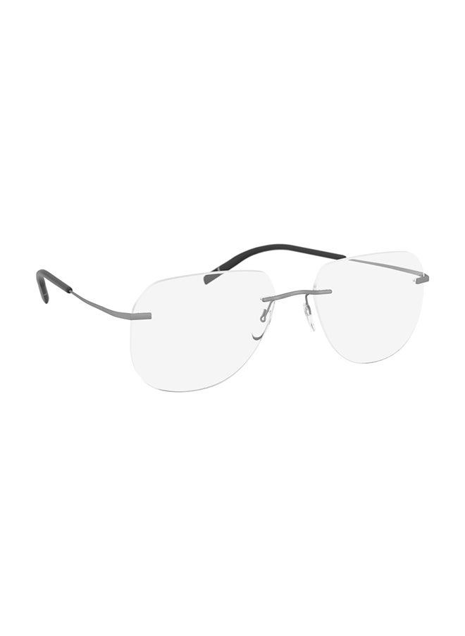 Silhouette Unisex Rectangle Eyeglass Frame - 5541 CM 6760 55 - Lens Size: 55 Mm  - Image 1