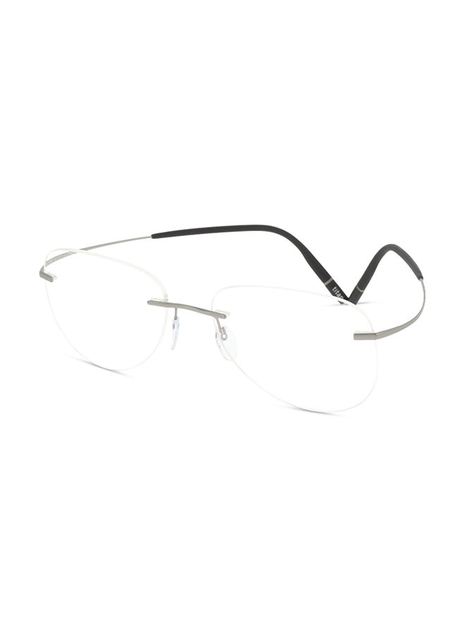Silhouette Unisex Rectangle Eyeglass Frame - 5541 CM 6760 55 - Lens Size: 55 Mm  - Image 2