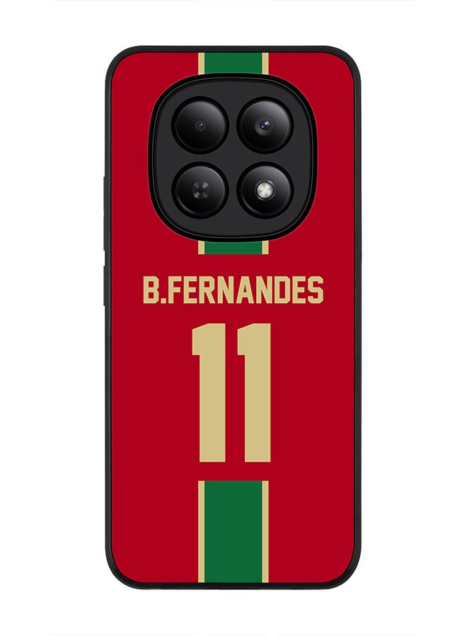 For Xiaomi Redmi Note 15 4G Case,Slim fit Camera Protection, Shockproof Thin Phone cover  - Football  Portugal, B.Fernandes