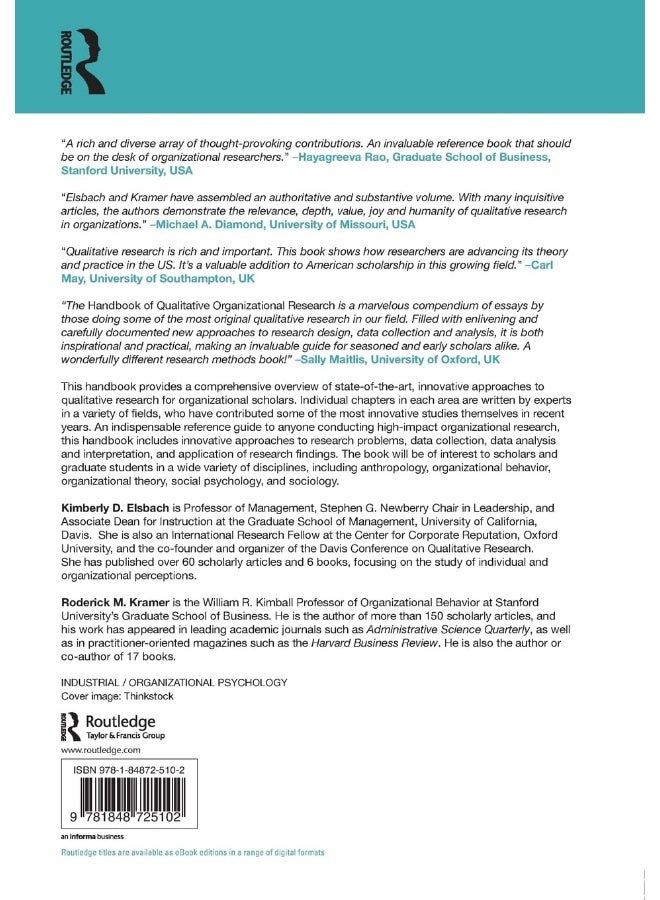 Handbook of Qualitative Organizational Research: Innovative Pathways and Methods - Image 2