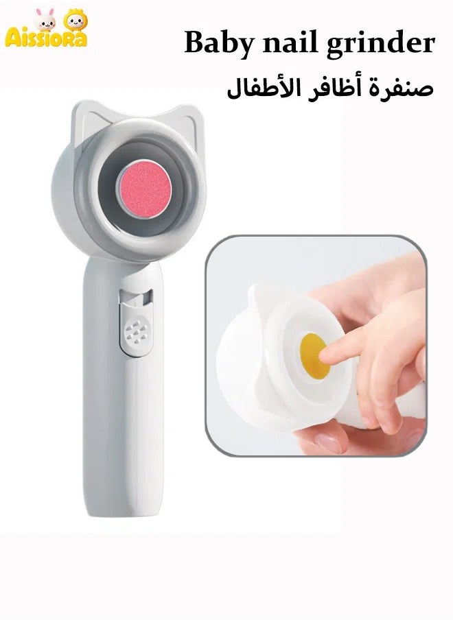 آيسيورا مقص أظافر كهربائي للأطفال مجموعة العناية بأظافر الأطفال مع 5 رؤوس طحن مبرد أظافر كهربائي مقص أظافر للأطفال مانع لقرص اللحوم منخفض الضوضاء  - Image 1