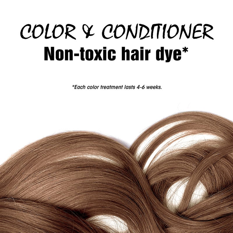Light Mountain لون شعر الحناء من لايت ماونتن وبلسم - صبغة شعر بني فاتح للرجال/النساء، مسحوق أوراق الحناء العضوي والنباتات، لون شعر شبه دائم خالي من المواد الكيميائية، 4 أونصات - Image 3