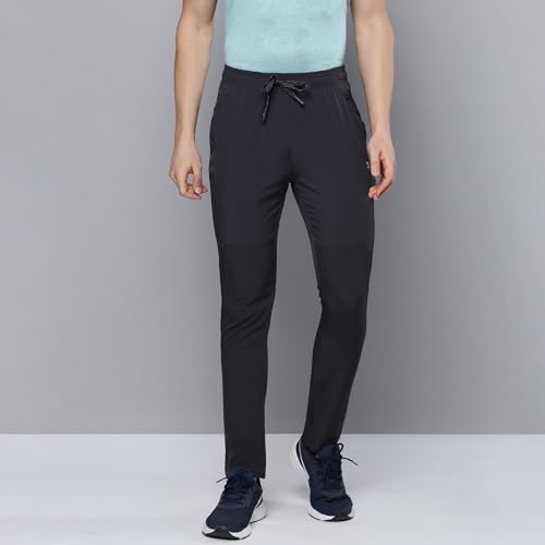 sporto Men's Instacool Ultra Lite Regular Skinny Fit Track Pants with Zipper Pockets for Walking, Running & Everyday Wear|Charcoal - Image 2
