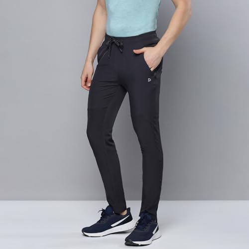 sporto Men's Instacool Ultra Lite Regular Skinny Fit Track Pants with Zipper Pockets for Walking, Running & Everyday Wear|Charcoal - Image 4