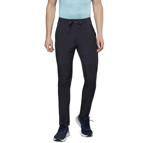 sporto Men's Instacool Ultra Lite Regular Skinny Fit Track Pants with Zipper Pockets for Walking, Running & Everyday Wear|Charcoal - Image 1