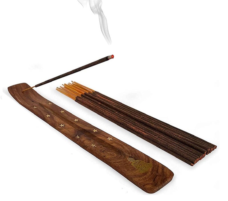 suvasane Suvasane Arabic Oudh Fragrance 150gms Herbal Pure Natural Agarbatti No Added Chemicals Brown 9 Sticks in Jute Bag  - Image 3