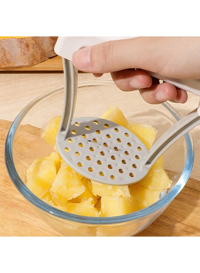 "2PCS Heavy Duty Potato Masher & Vegetable Smasher, Professional Metal Ricer Kitchen Tool with Good Grip Handle, Multifunctional Non-Scratch Easy to Clean Kitchen Gadget for Potato, Vegetable Mashing & Home Cooking" - Image 4
