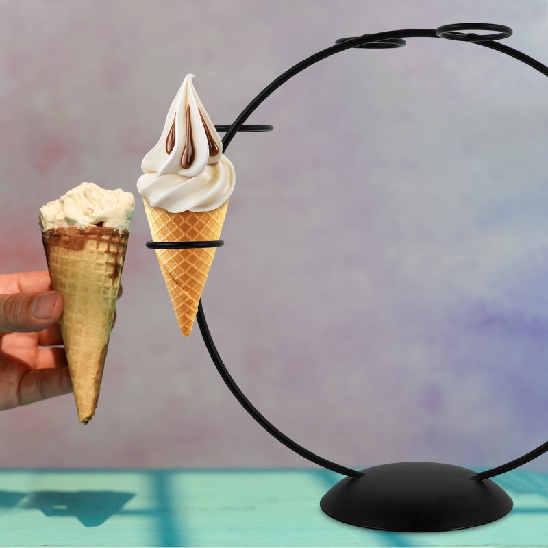 Ice Cream Cone Holder Rack Metal Ice Cream Stand Ice Cream Display Stand Iron Sushi Roll Display Stand - Image 4