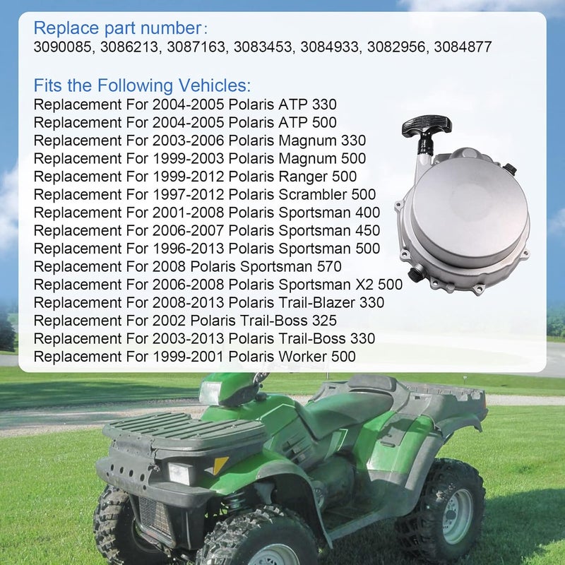 DICMIC Recoil Pull Starter Case Assembly for Polaris ATV Models - Image 3