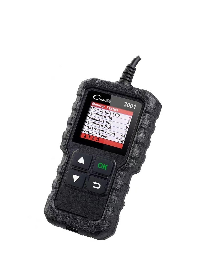 لانش LAUNCH CR3001 Creader 3001 قارئ الأكواد V2.0 تحديث مجاني مدى الحياة أداة تشخيص تلقائي OBDII/EOBD قراءة الأكواد ماسح OBD دي آي واي KW590 - Image 1