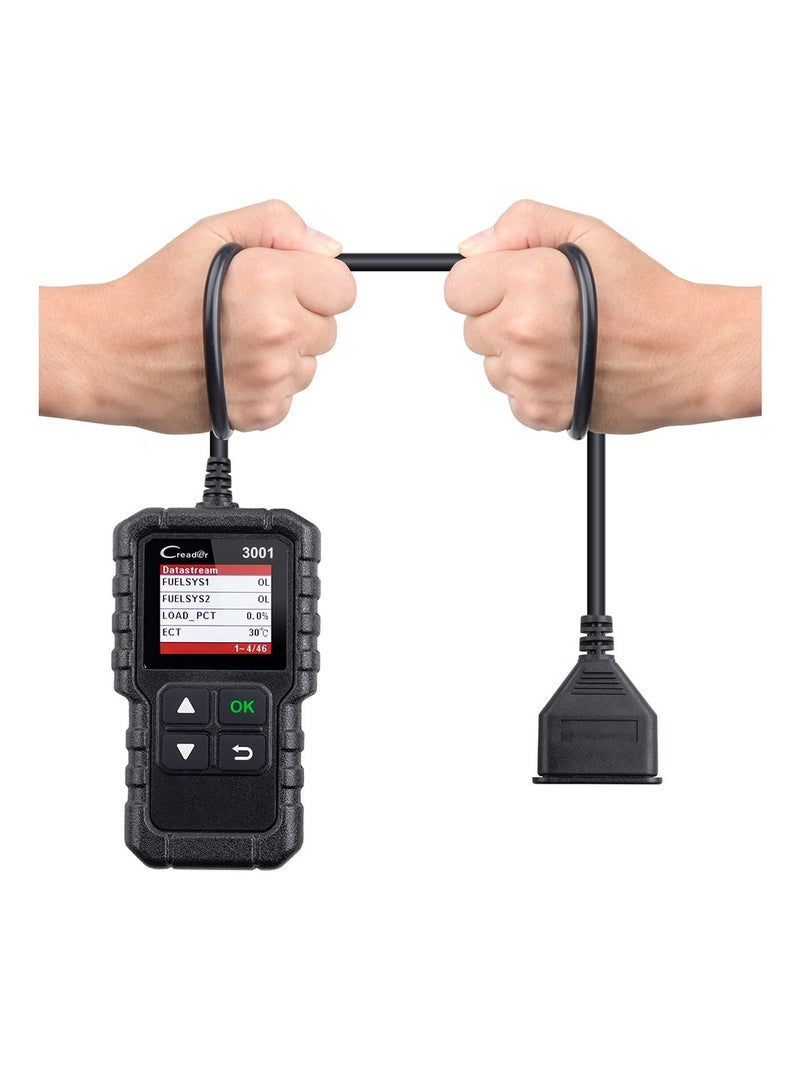 لانش LAUNCH CR3001 Creader 3001 قارئ الأكواد V2.0 تحديث مجاني مدى الحياة أداة تشخيص تلقائي OBDII/EOBD قراءة الأكواد ماسح OBD دي آي واي KW590 - Image 2