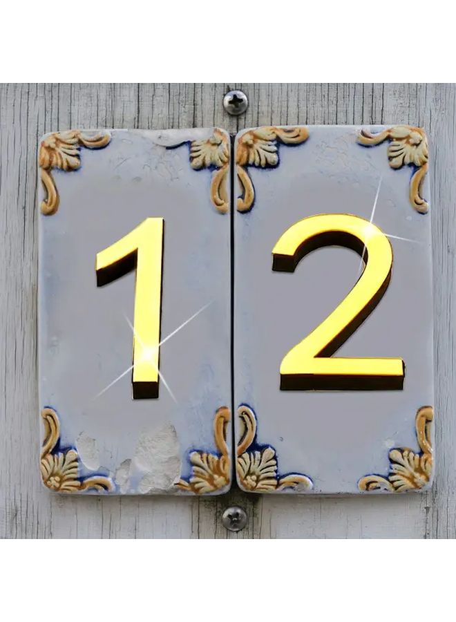 Black Decorative Door Plate And Mailbox Number With DIY Detachable Acrylic Sponge Combination - Image 3