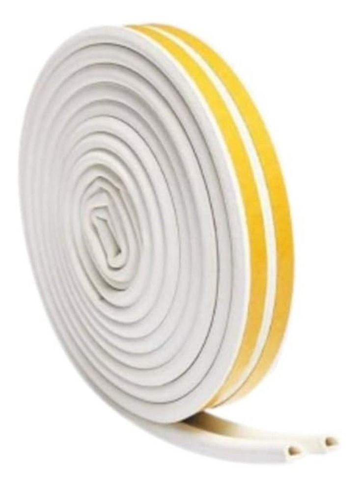 TEGRILO Weather Stripping Door Seal Strip Door Weather Stripping Door Seal Strip D Type for Doors and Windows, Exterior Door Weather Stripping Soundproofing - Image 1