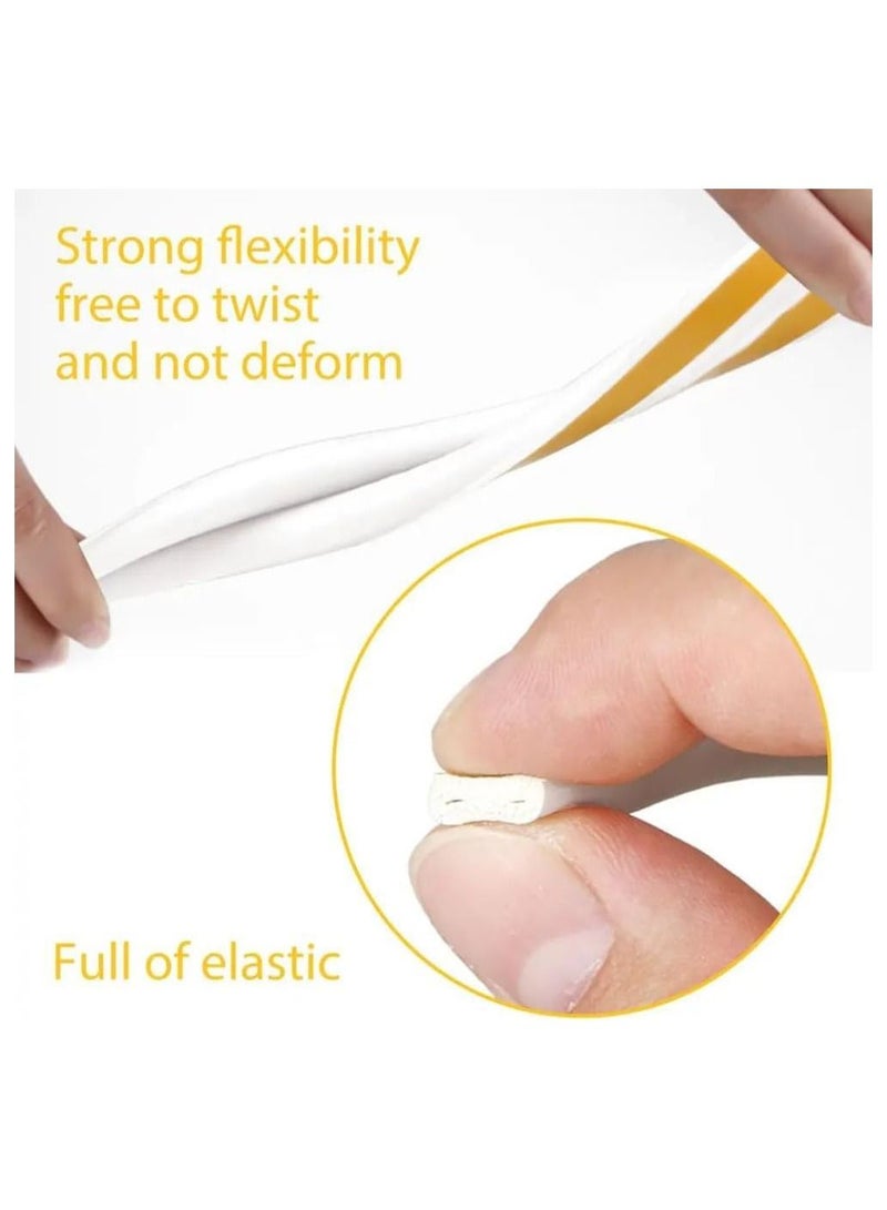 TEGRILO Weather Stripping Door Seal Strip Door Weather Stripping Door Seal Strip D Type for Doors and Windows, Exterior Door Weather Stripping Soundproofing - Image 3