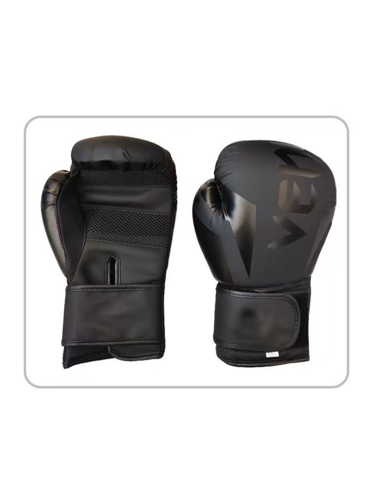 VENUM Gel Shock-Absorbing Boxing Gloves 14oz Matte Black - Unisex, Ideal for Boxing/MMA/Muay Thai Training, Heavy Bag and Pad Work, High-Support Wrist Design with Carry Bag - Image 2