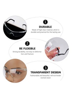 KASTWAVE KASTWAVE Transparent Eyes Protective Glasses Full Eyes Protection Goggles for Kids men and women, Prevent Droplets and Waterproof, Windbreak sand for Outdoor, Bike Race, Travel, Pool Swimming Party  - Image 3