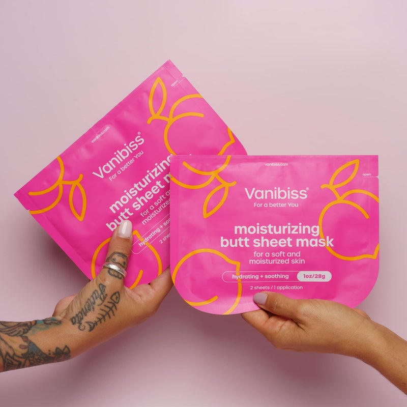Vanibiss Moisturizing Butt Mask for Women - Hydrating & Soothing Beauty Mask for Your Bum - Collagen Skincare for Buttocks (4 Pack) - Image 3