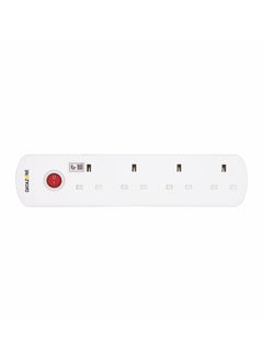 Datazone Power Extension Cord 13A 4 Sockets 2M White  - Image 4