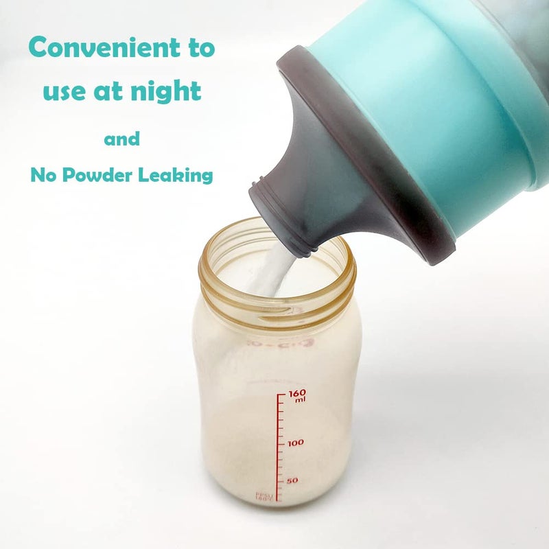 LADISO Baby Formula Dispenser, Formula Container, BPA Free, 4 Layers, Baby Feeding Travel Storage Container - Image 4
