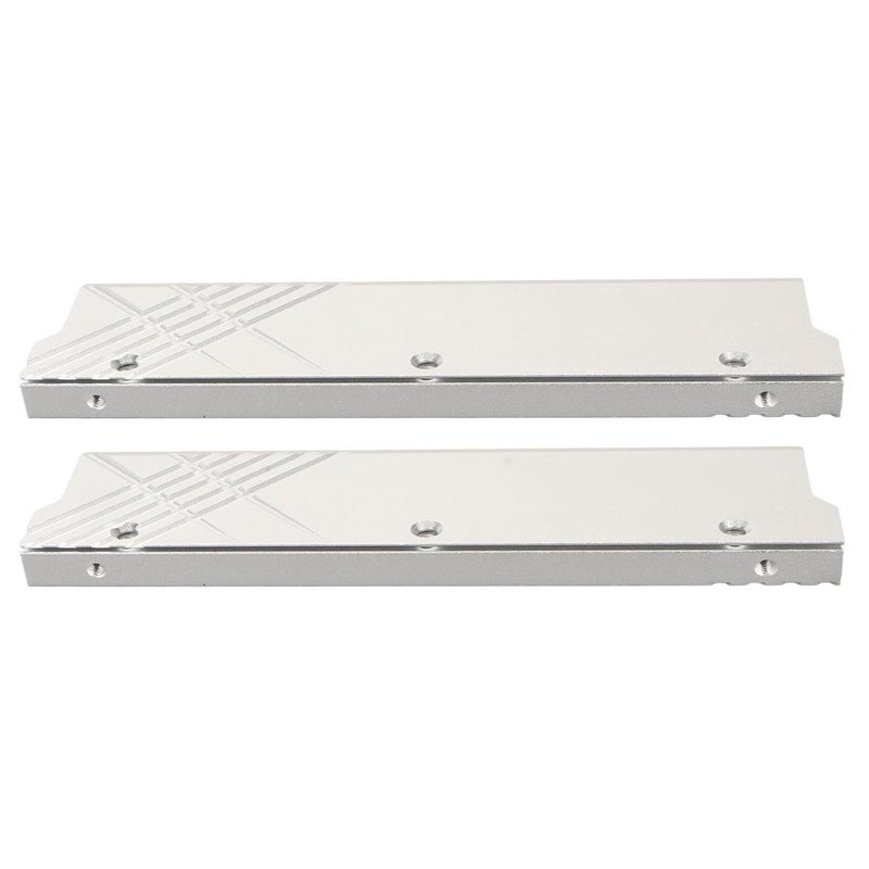 Silver Aluminium Alloy DDR5 RAM Heatsink With Heat Dissipation Tape For PC Water Cooling - Image 1
