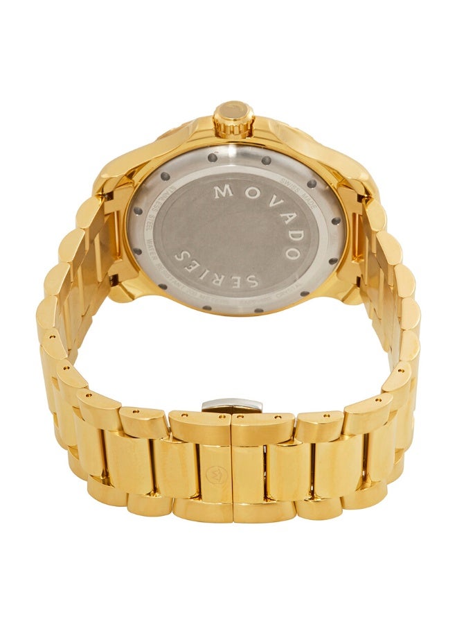 MOVADO BOLD Movado Series 800 Blue Dial Yellow Gold PVD Men's Watch - Image 3