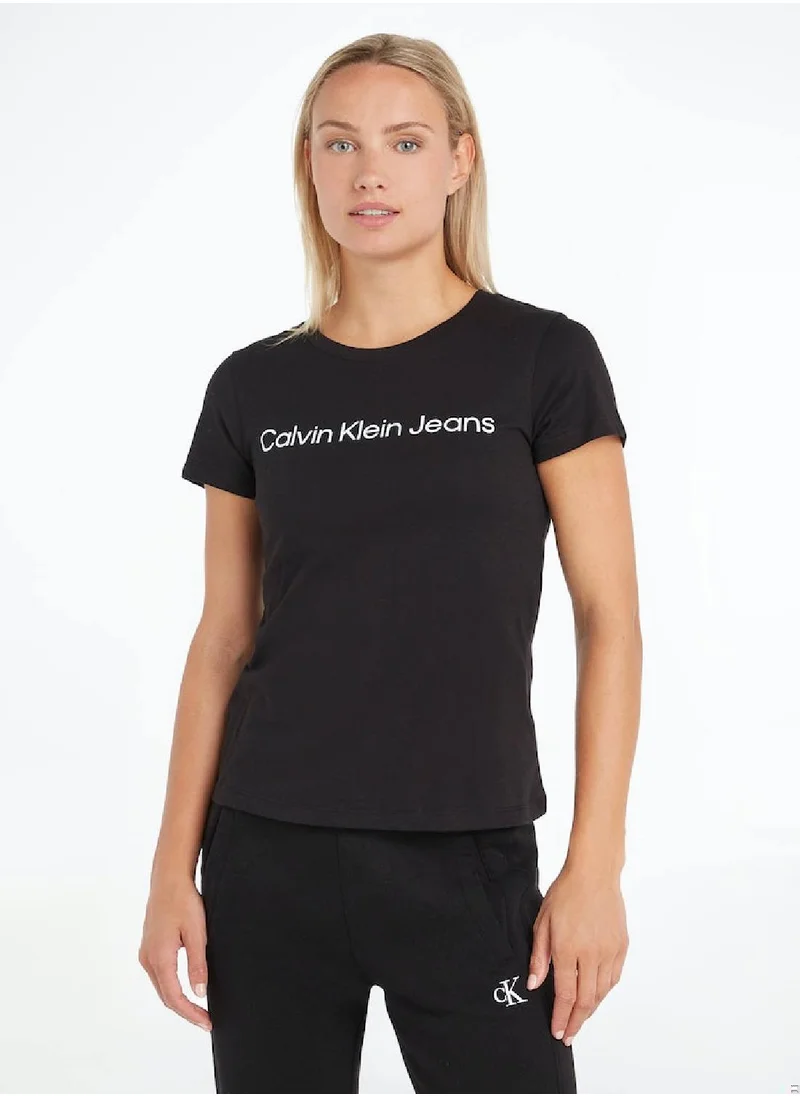 Calvin Klein Jeans Calvin Klein Jeans Women's T-Shirt - Casual Tops - Cotton , Black