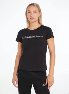 Calvin Klein Jeans Calvin Klein Jeans Women's T-Shirt - Casual Tops - Cotton , Black  - Image 1